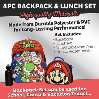 Nintendo Super Mario Bros. 3-Piece Backpack Set