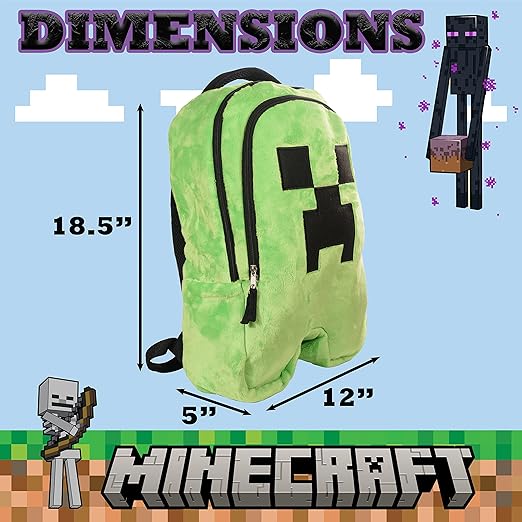 Minecraft Creeper Backpack | Kids Bags Co. – Kid's Bags Co.