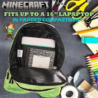 Minecraft 16" Creeper Backpack