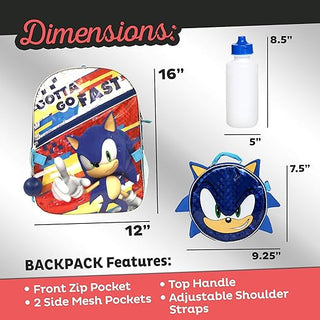 Sonic 4-Piece Backpack Set